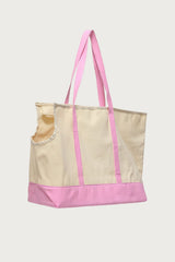 Contrast Pet Carrier Tote Bag