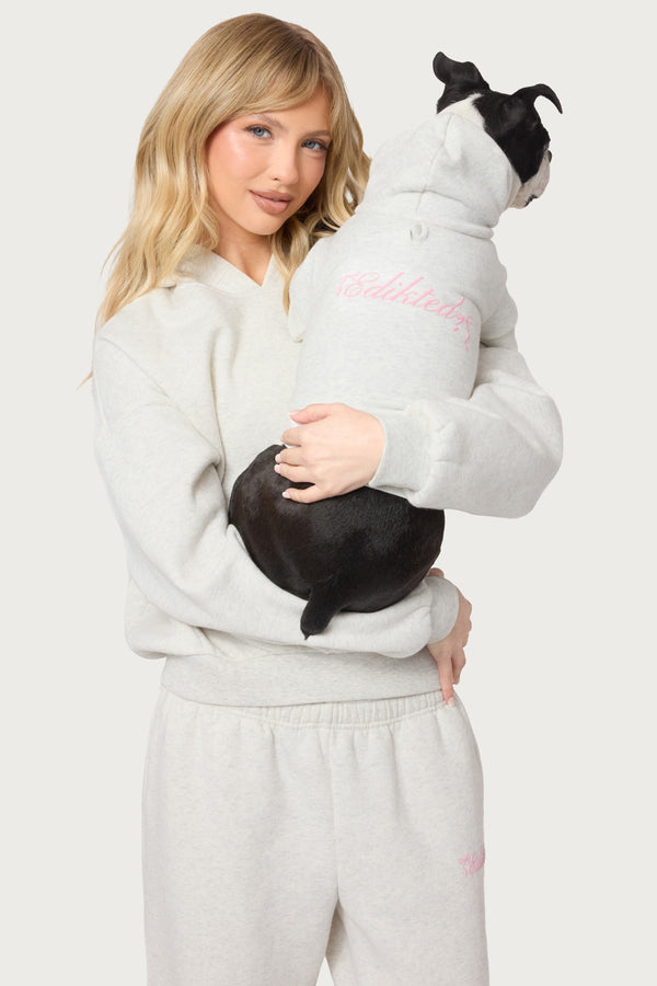 Sasha Bow Detail Pet Hoodie view 1