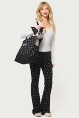 Polka Dot Pet Carrier Tote Bag