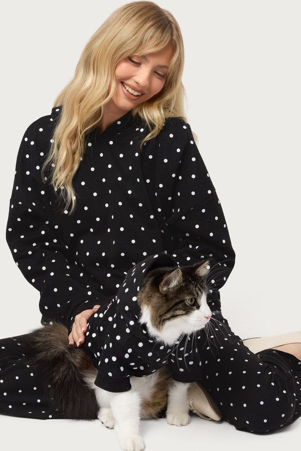 Chelsie Polka Dot Pet Hoodie view 2