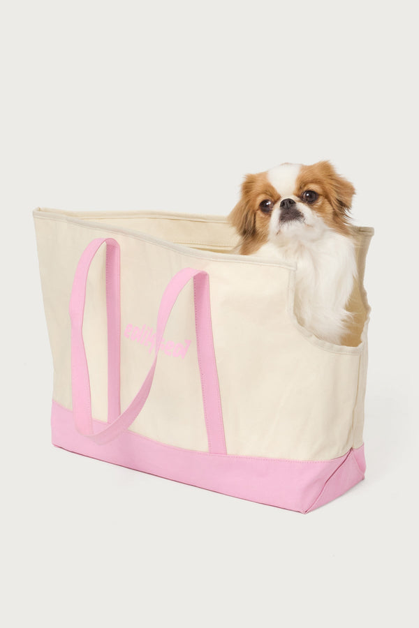 Contrast Pet Carrier Tote Bag