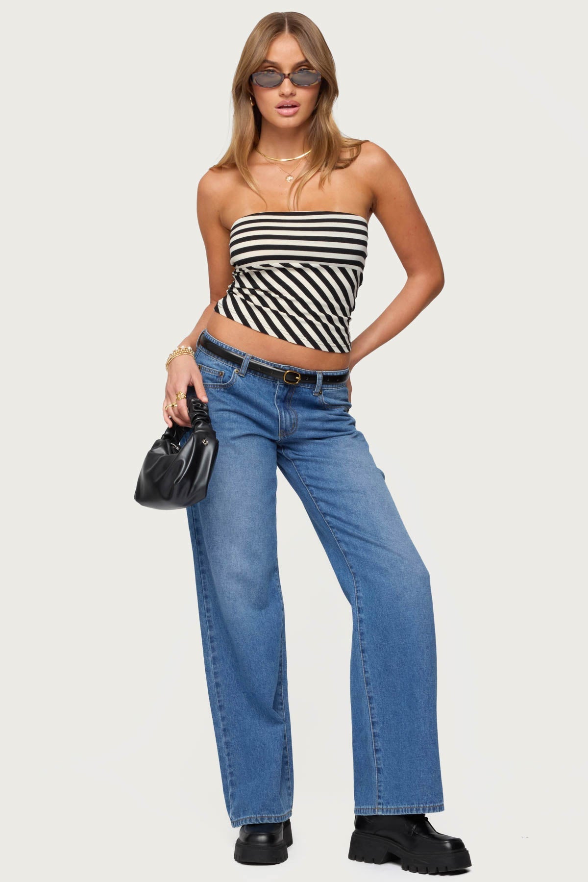 Betsana Striped Tube Top