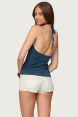 Leonora Halter Babydoll Top