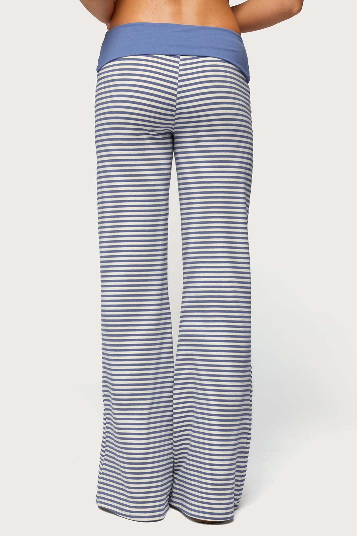 Meggy Striped Foldover Trousers