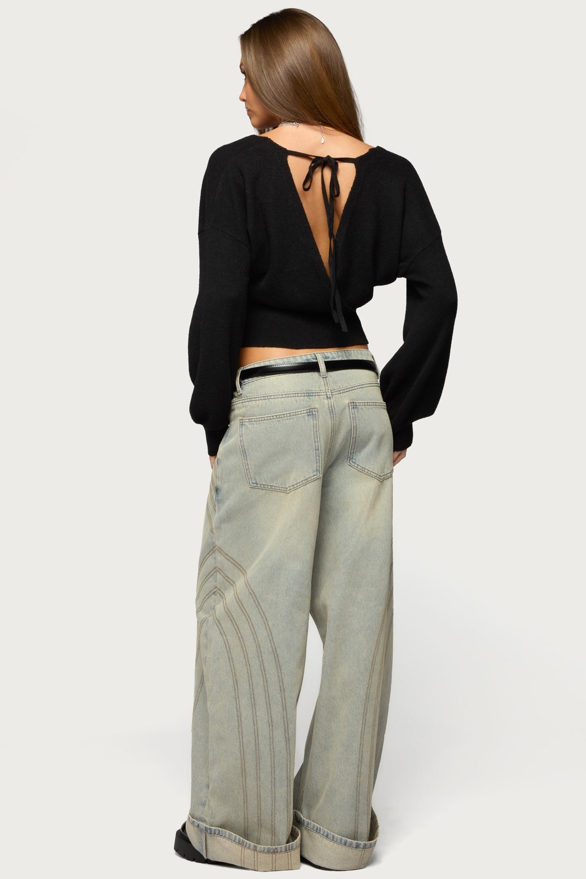 Lillia V Neck Wrap Sweater