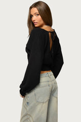 Lillia V Neck Wrap Sweater