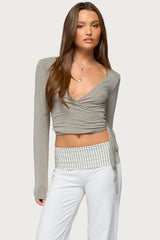 Malenna Wrap Top