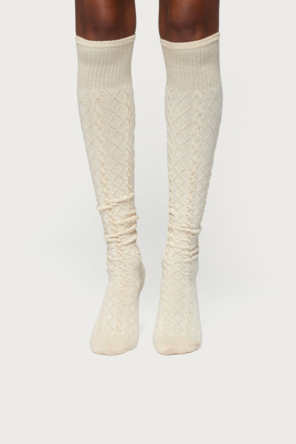 Cable Knit Socks