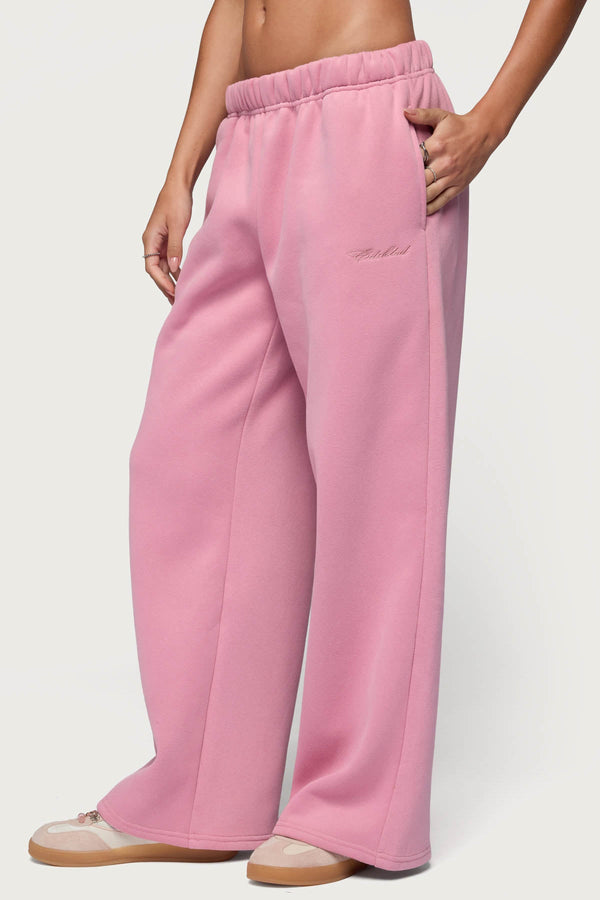 Basic Girl Wide Leg Edikted Joggers view 2
