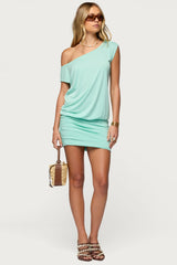 Marya Off Shoulder Ruched Mini Dress