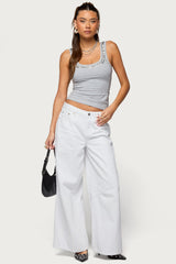 Studded Built In Bra Tank Top