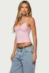Emilea V Neck Striped Tank Top