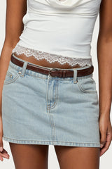 Goldey Faux Leather Belt