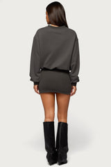 Jannah Sweatshirt Mini Dress