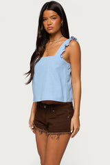 Viviana Linen Look Top