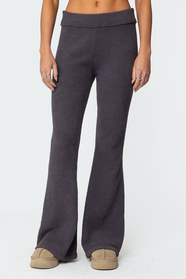 Plush Flared Trousers