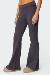 Plush Flared Trousers
