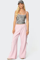 Claudette Baggy Ribbon Joggers