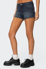 Siobhan Mid Rise Denim Shorts