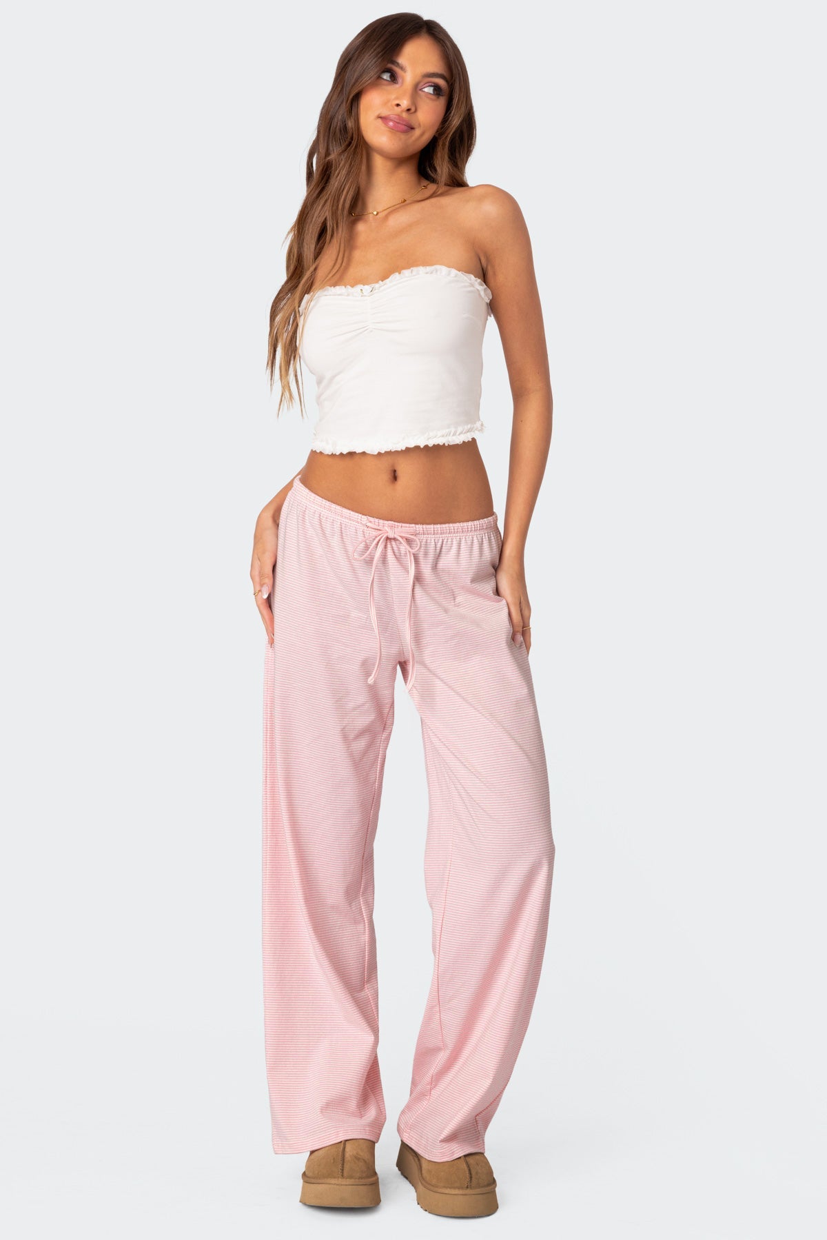 Olivia Striped Loose Fit Trousers