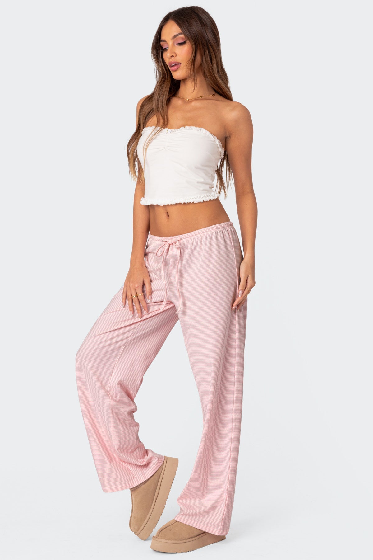 Olivia Striped Loose Fit Trousers
