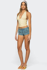 Halliday Eyelet Halter Top