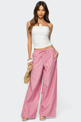 Maggy Striped Wide Leg Trousers