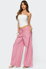 Maggy Striped Wide Leg Trousers