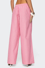 Maggy Striped Wide Leg Trousers