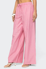 Maggy Striped Wide Leg Trousers