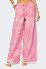 Maggy Striped Wide Leg Trousers