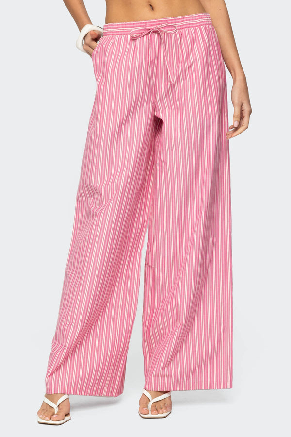 Maggy Striped Wide Leg Trousers