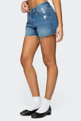 Scottie Low Rise Denim Shorts