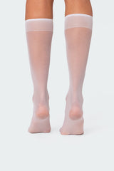 Sheer Mesh Knee High Socks