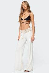 Kirsty Crochet Waist Knit Trousers