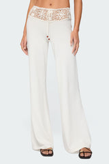 Kirsty Crochet Waist Knit Trousers