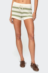 Amaris Striped Knit Shorts