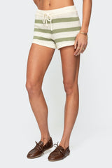 Amaris Striped Knit Shorts