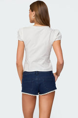 Antonella Cotton Button Up Top