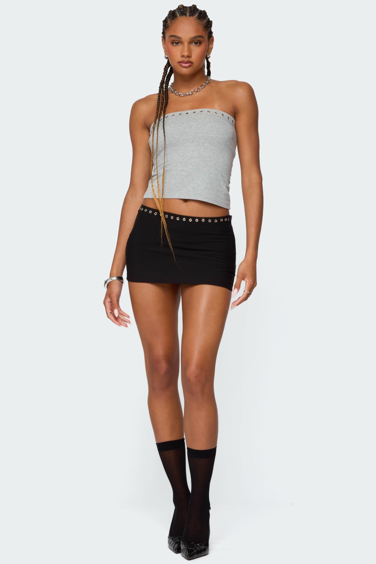Jaxie Grommet Mini Skort