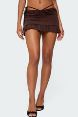 Koda Ruched Mini Skirt