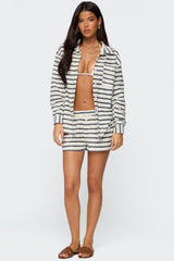 Collins Oversized Striped Button Up Shirt