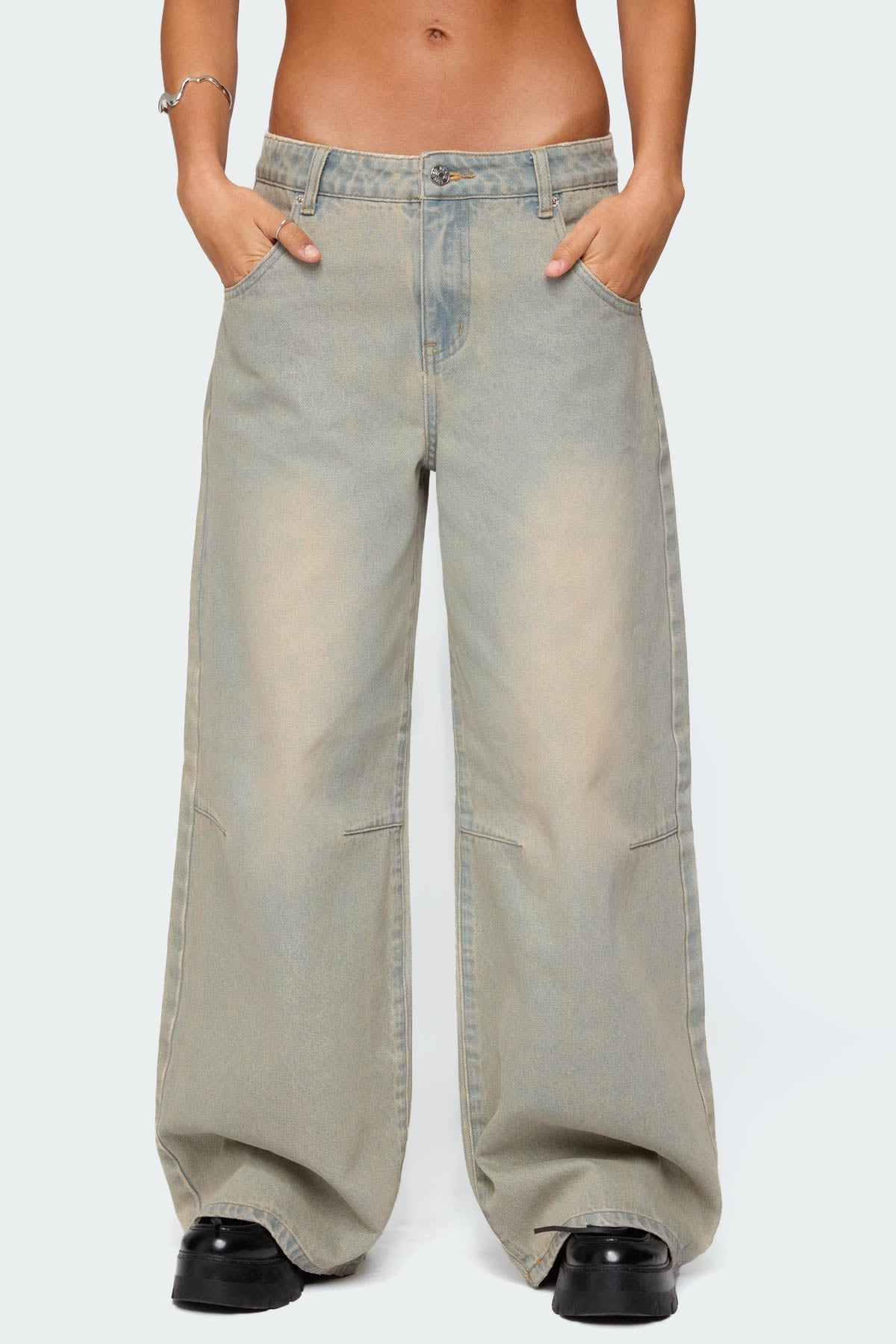 Santi Low Rise Baggy Jeans