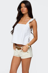 Viviana Linen Look Top