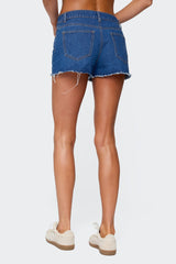 Birdy Low Rise Denim Shorts