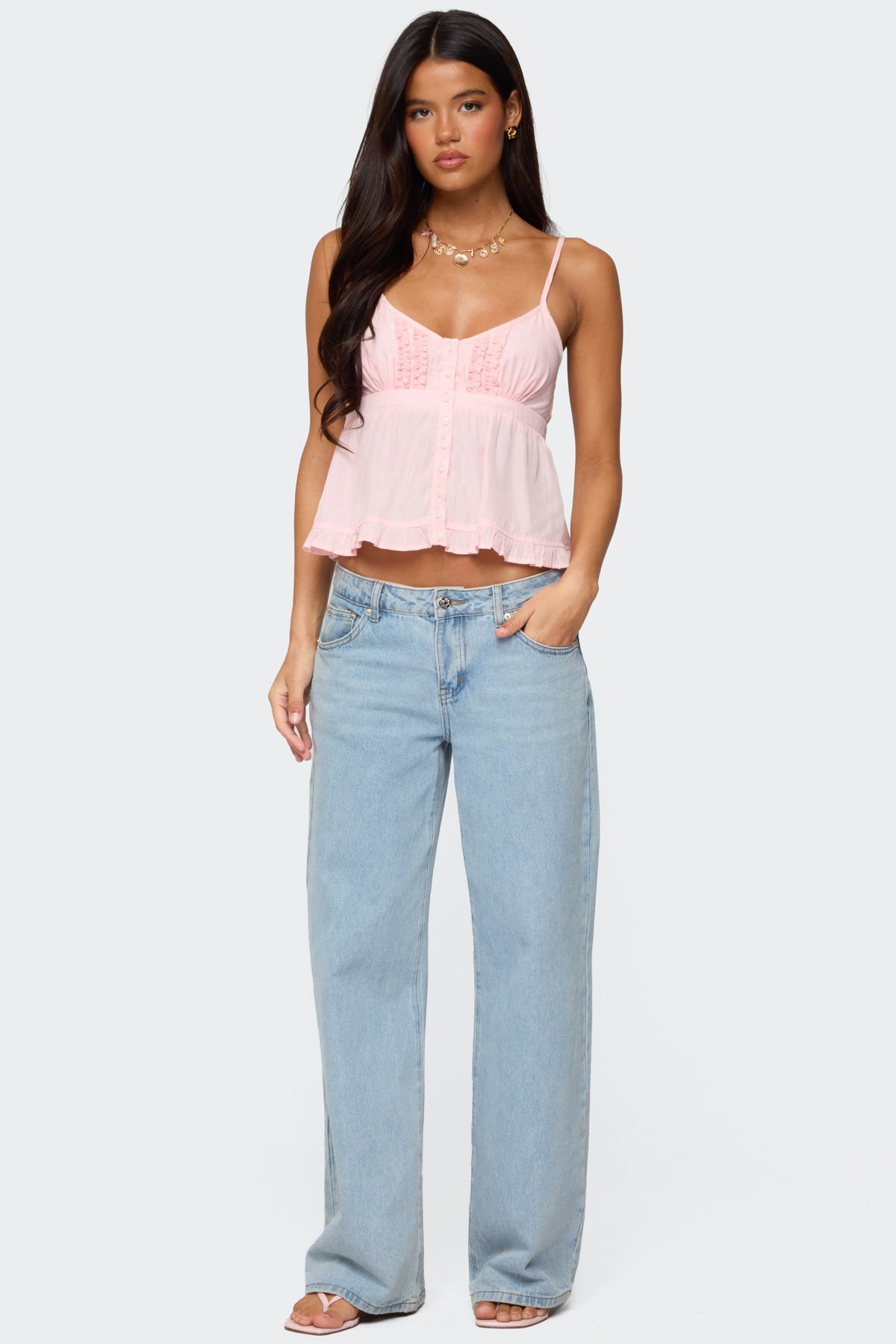 Halsey Ruffle Tank Top