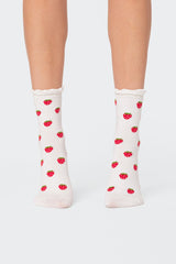 Strawberry Frill Socks