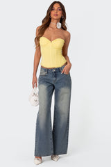 Magda Acid Wash Low Rise Baggy Jeans