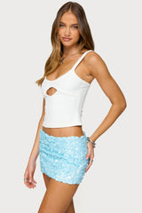 Karin Cut Out Ribbed Tank Top