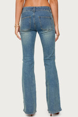 Mattea Low Rise Flared Jeans